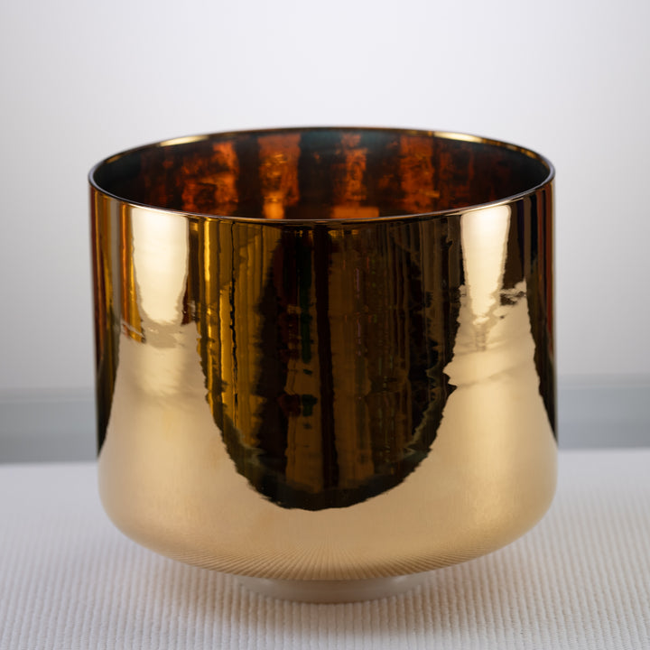10" E-8 24k Gold & Crystal Singing Bowl