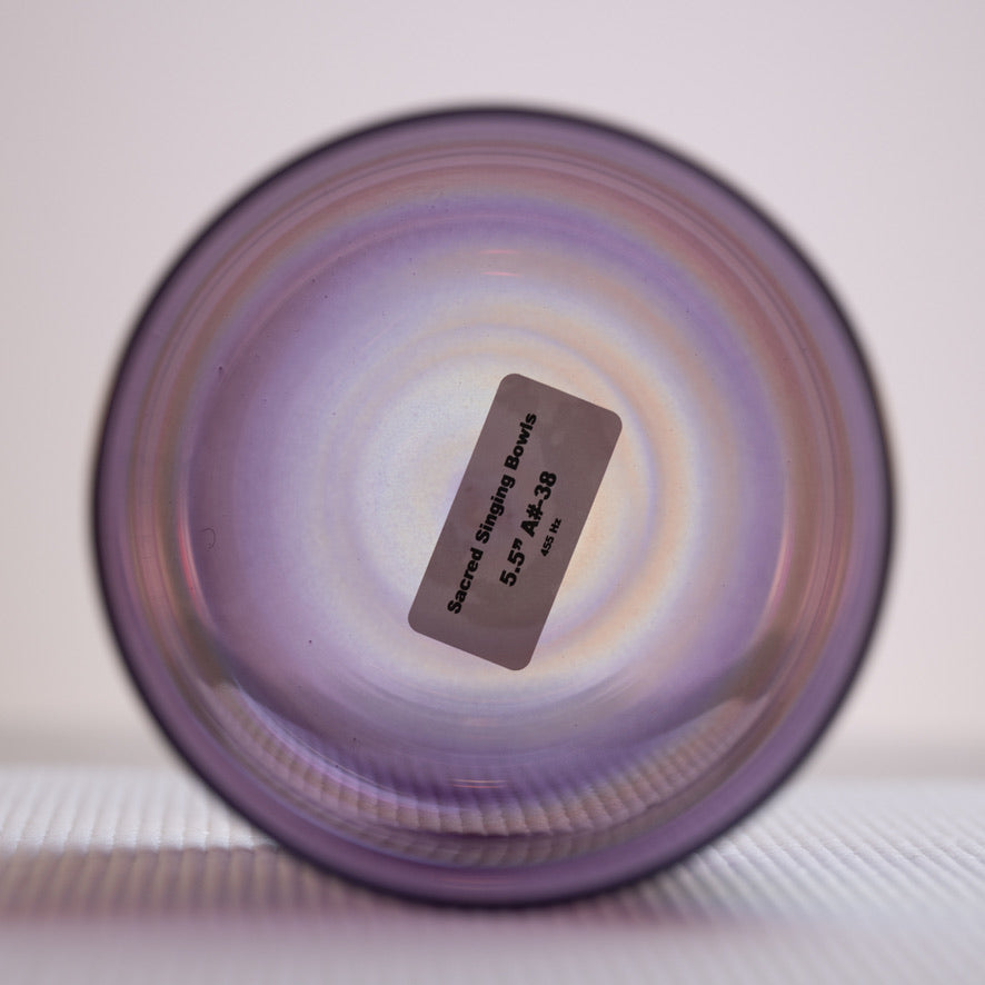 5.5" A#-38 Amethyst Activation Singing Bowl