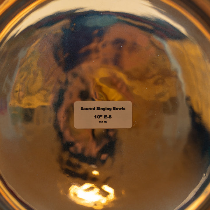 10" E-8 24k Gold & Crystal Singing Bowl
