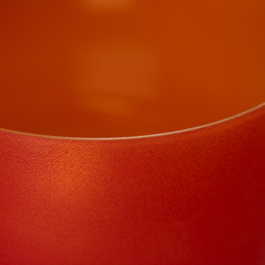 14" F#-25 Sedona Sunrise Frosted Crystal Singing Bowl