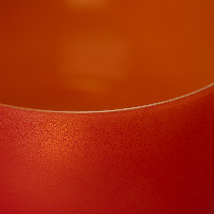 14" F#-25 Sedona Sunrise Frosted Crystal Singing Bowl