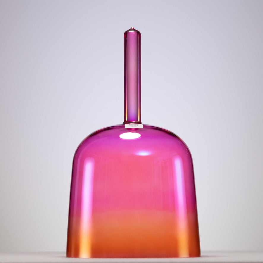 7.5" G-4 Harmonic Sunrise Crystal Singing Bowl, Handheld