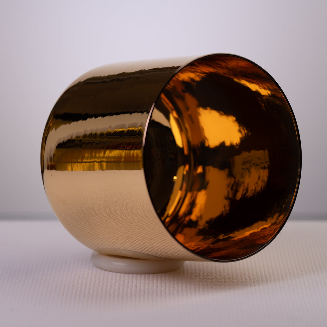 9" G-29 24k Gold & Crystal Singing Bowl