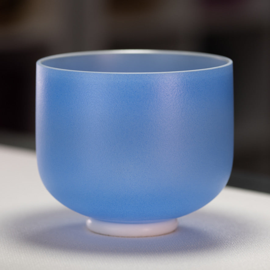 9" A-25 Father Sky Frosted Crystal Singing Bowl