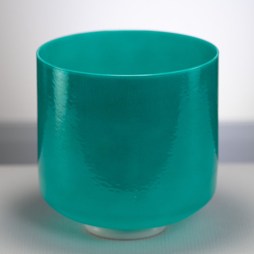 9" F#+18 Turquoise Tide Crystal Singing Bowl