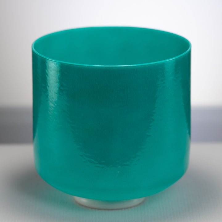 9" F#+18 Turquoise Tide Crystal Singing Bowl