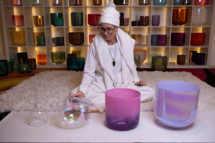 Healing Rituals Crystal Singing Bowl Set