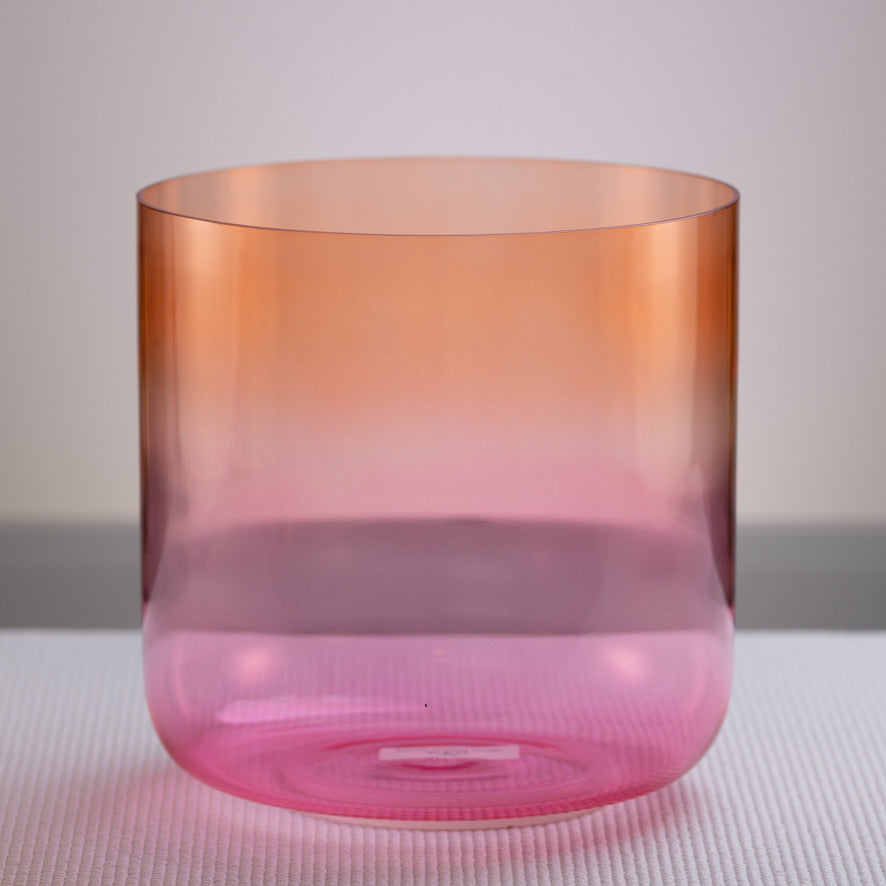 9" E-43 Harmonic Sunrise Crystal Bowl