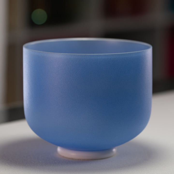 9" D-30 Father Sky Frosted Crystal Singing Bowl