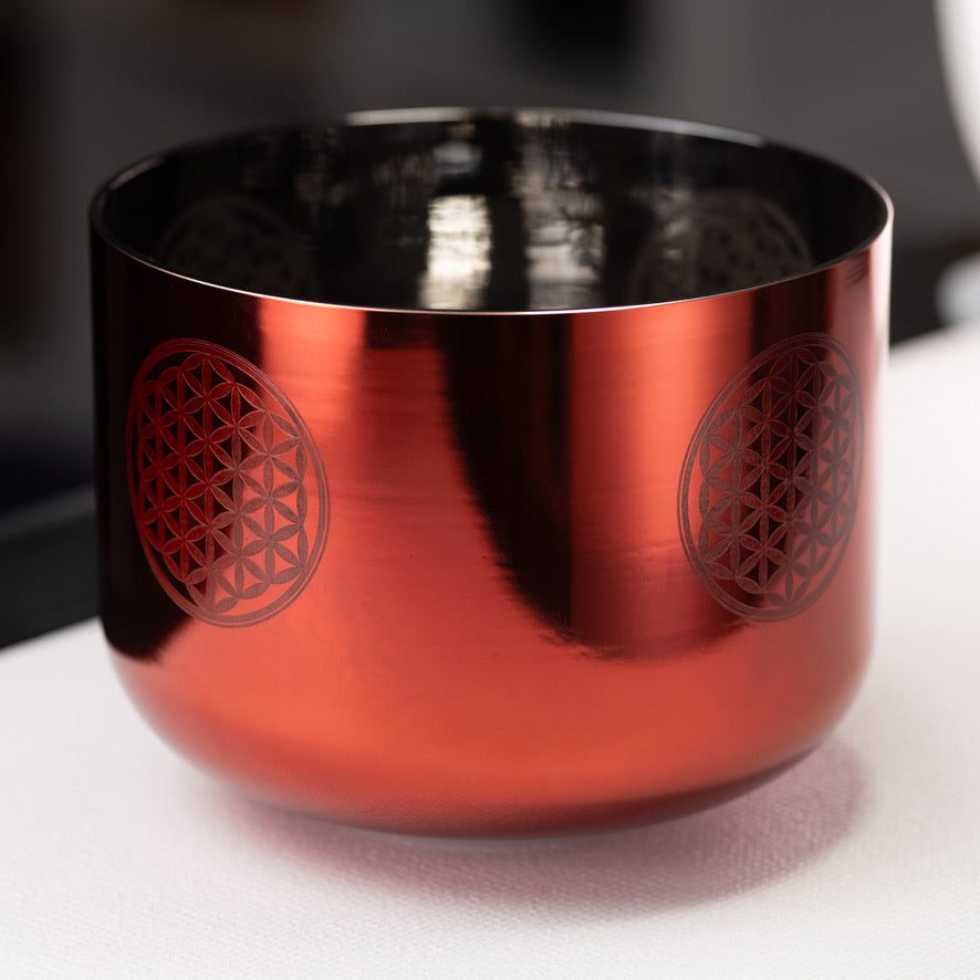 11" F+13 Solara Singing Bowl with Flower of Life