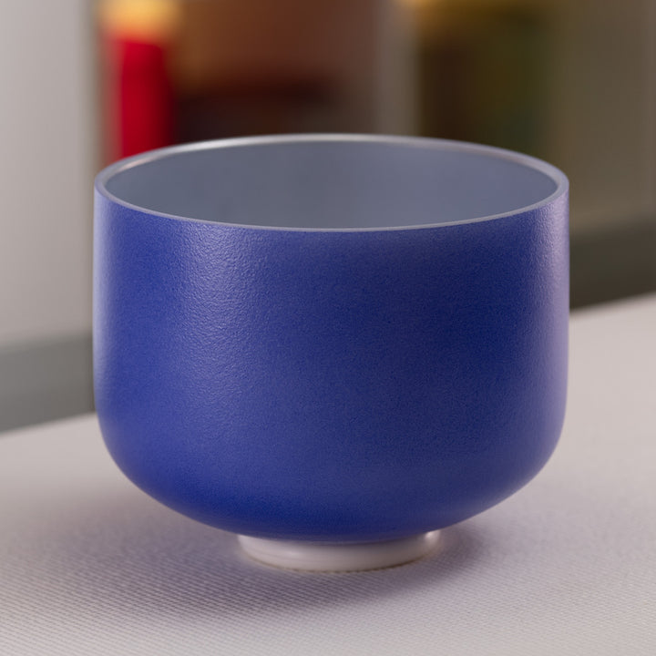 Father Sky Frosted Crystal Singing Bowl Set in D Major