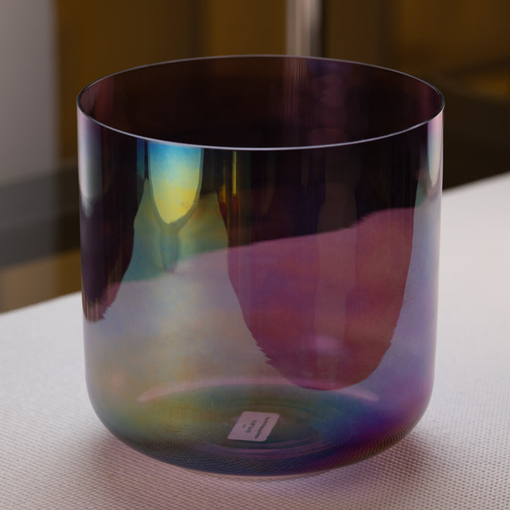 9.25" D-10 Amethyst Activation Crystal Singing Bowl