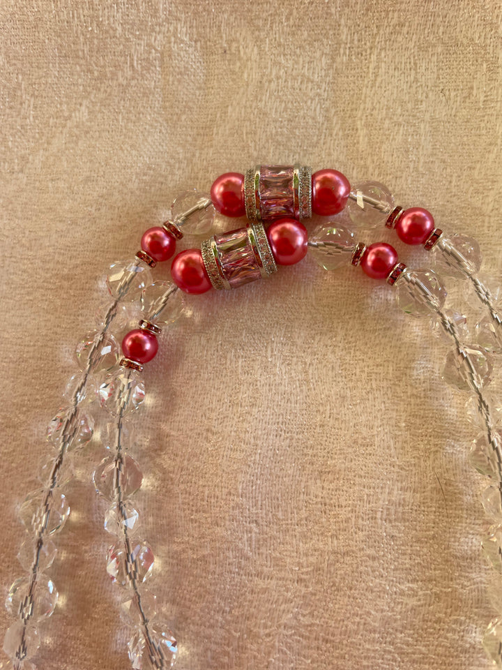 Faceted Clear Quartz Mala