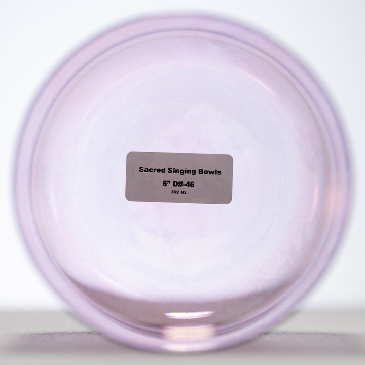 6" D#-46 Solar Violet Crystal Singing Bowl