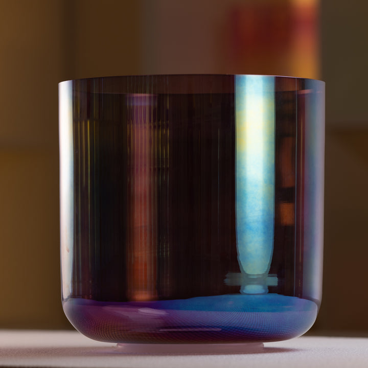 9.25" D-10 Amethyst Activation Crystal Singing Bowl