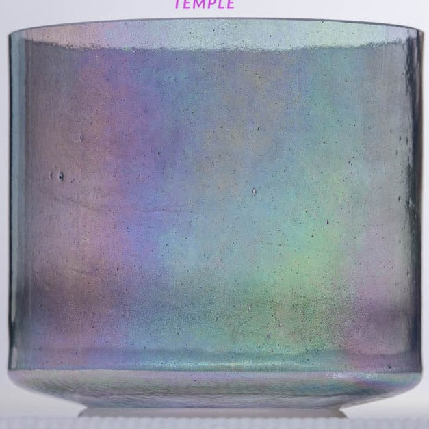 6" A#+15 Celestite & Platinum Bowl, Crystal Tones™