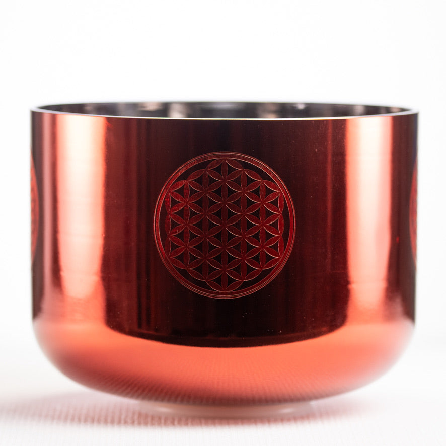 11" F+13 Solara Singing Bowl with Flower of Life