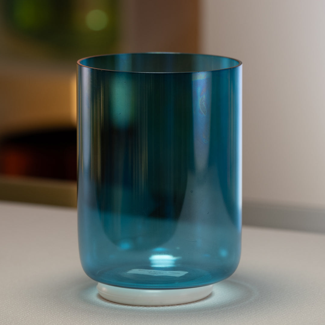 6" A+32 Caribbean Blue Crystal Singing Bowl