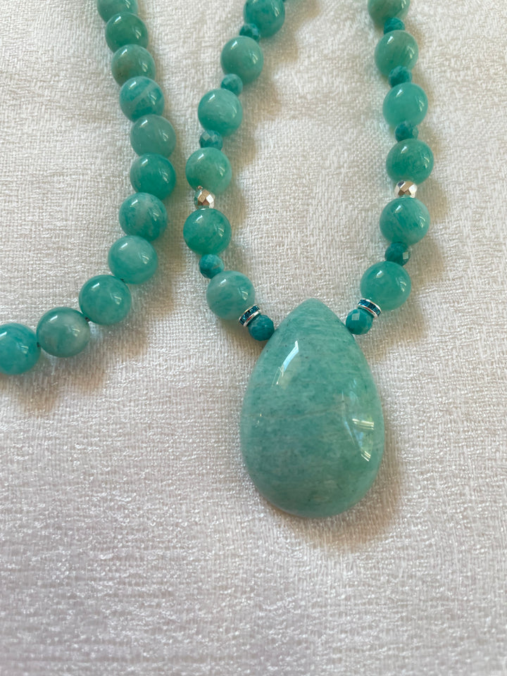 Amazonite Mala