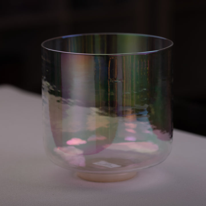 9" F#-2 Prismatic Crystal Singing Bowl