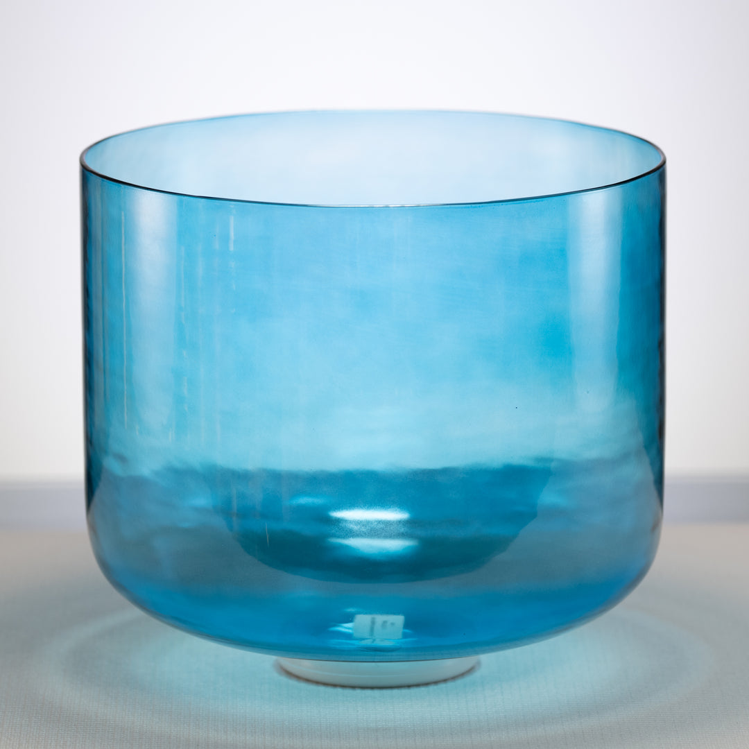 11.75" B+38 Caribbean Blue Crystal Singing Bowl