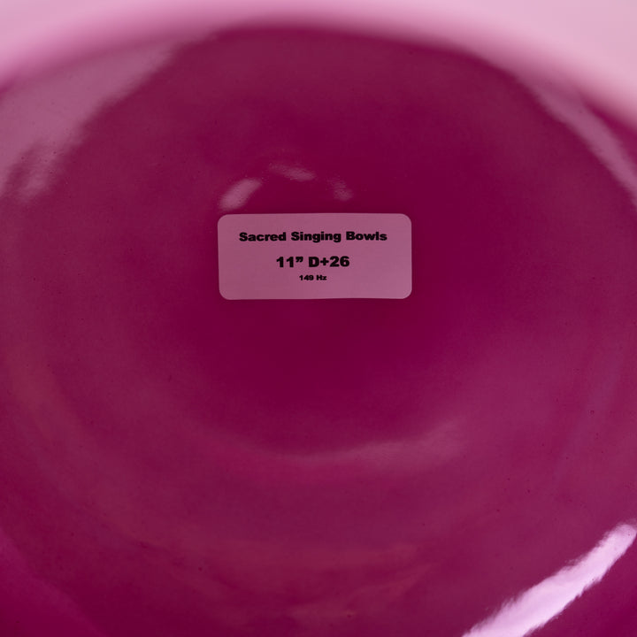 11" D+26 Magenta Manifestation Crystal Singing Bowl