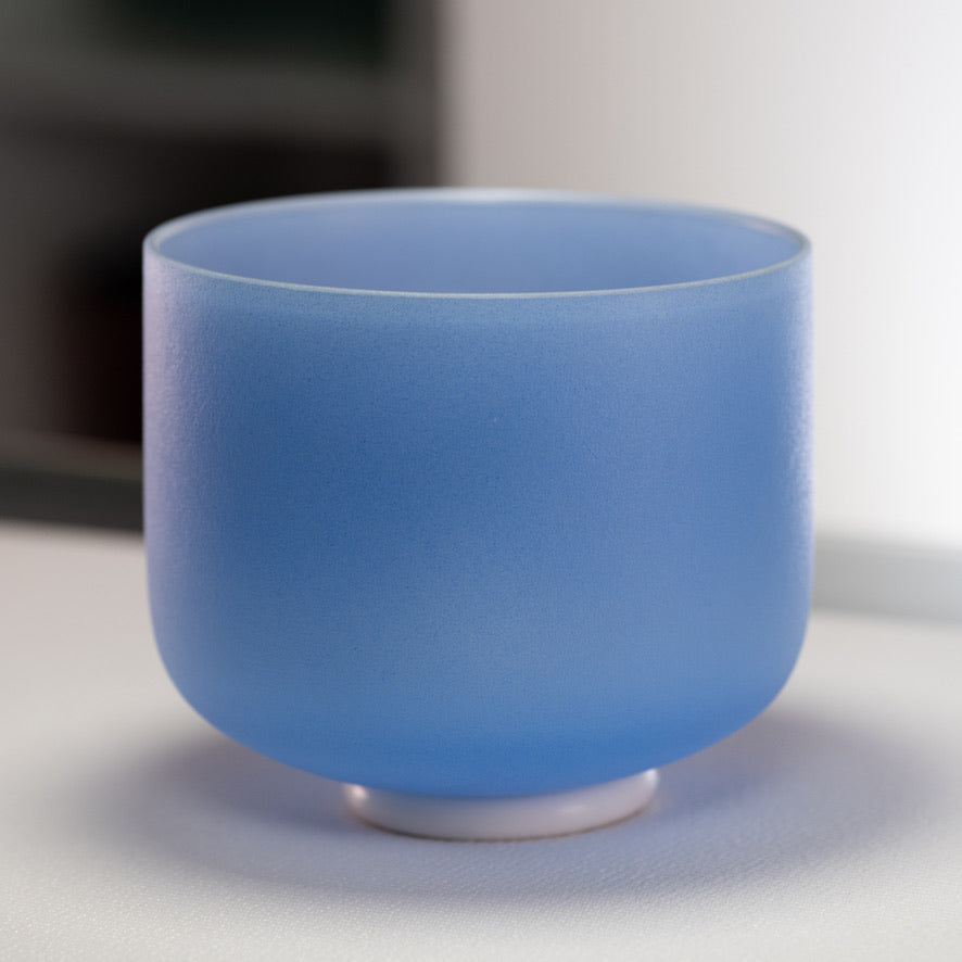 9" G-27 Father Sky Frosted Crystal Singing Bowl