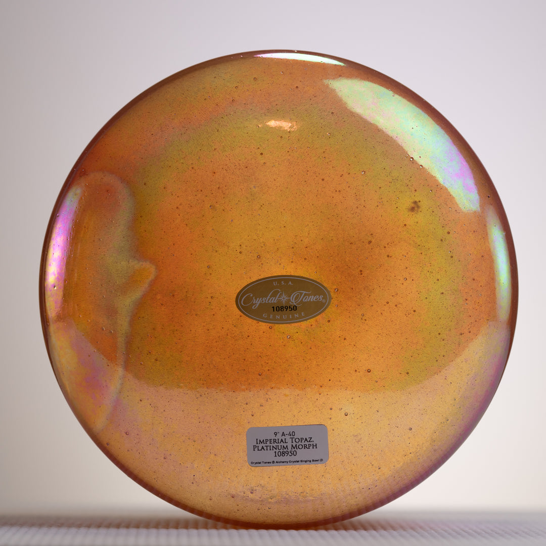 9" A-40 Imperial Topaz & Platinum Morph, Crystal Tones™