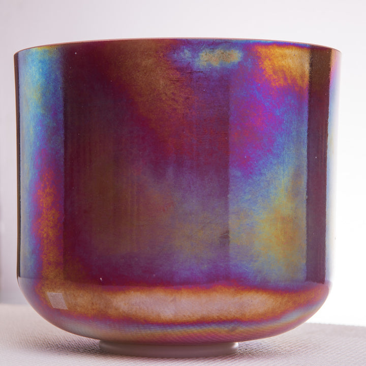 10" G+15 Ruby & Mother of Platinum Crystal Singing Bowl, Crystal Tones™