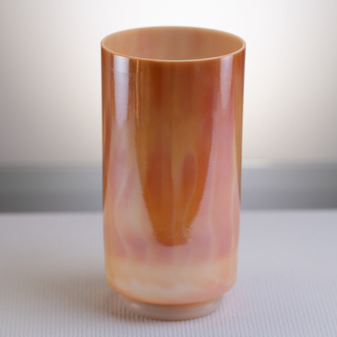 6" F+15 Sedona Red Rock & White Gold Bowl, Crystal Tones™