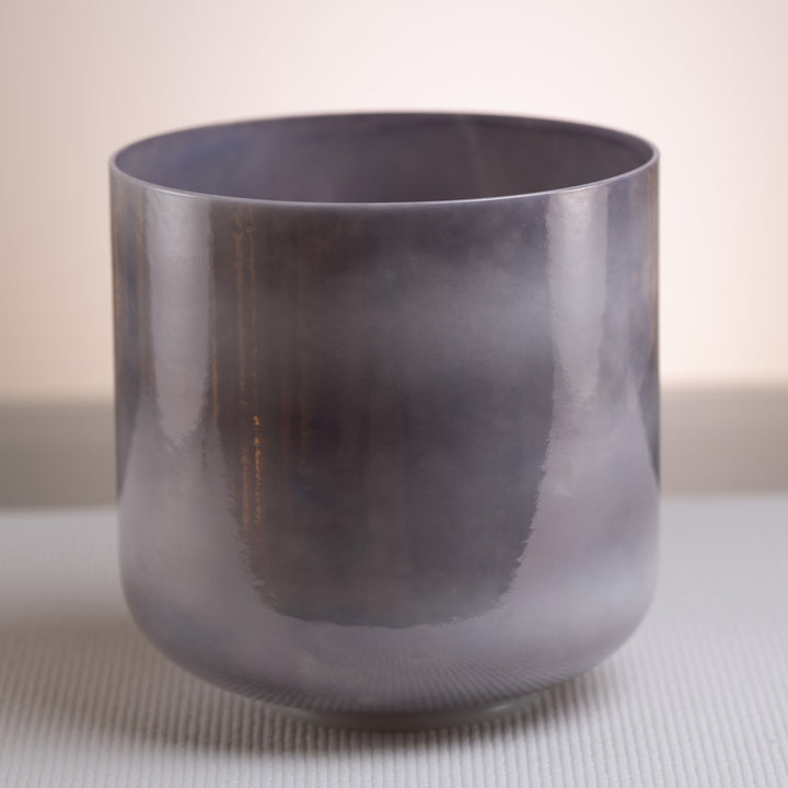 9.25" F#-43 Dark Moon Crystal Singing Bowl