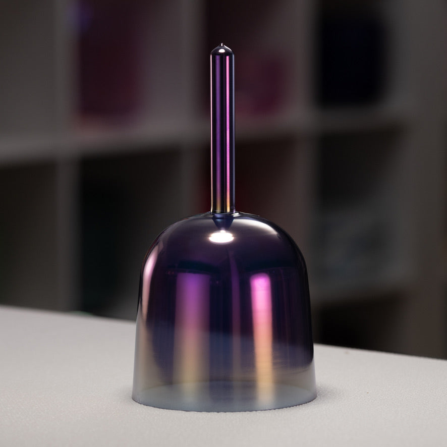 5.75" F-4 Amethyst Activation Crystal Singing Bowl, Handheld