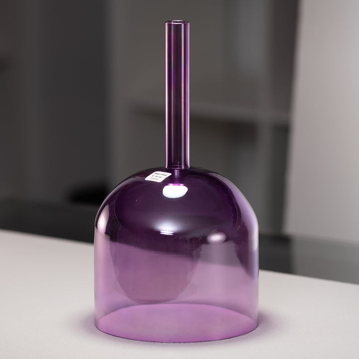 8" A+30 Lavender Lotus Crystal Singing Bowl, Handheld