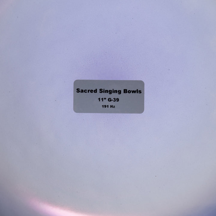 11" G-39 Amethyst Activation Crystal Singing Bowl