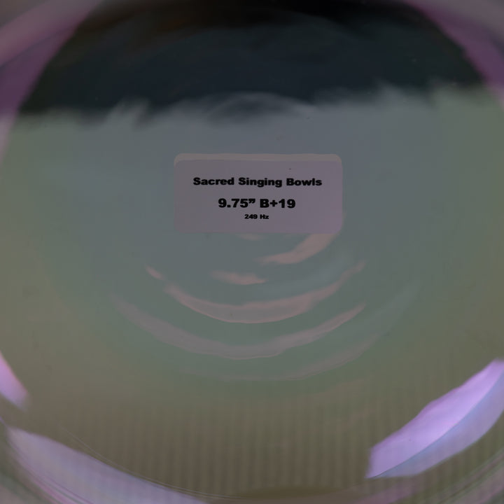 9.75" B+19 Prismatic Crystal Singing Bowl