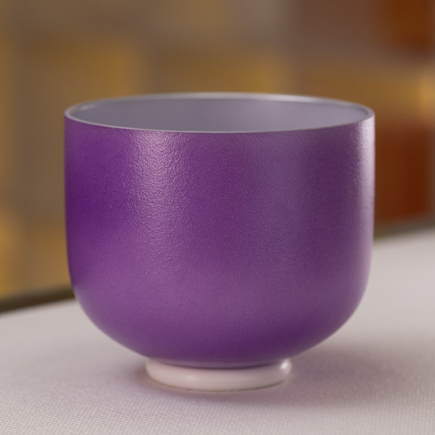 9" G#-23 Purple Dream Frosted Singing Bowl