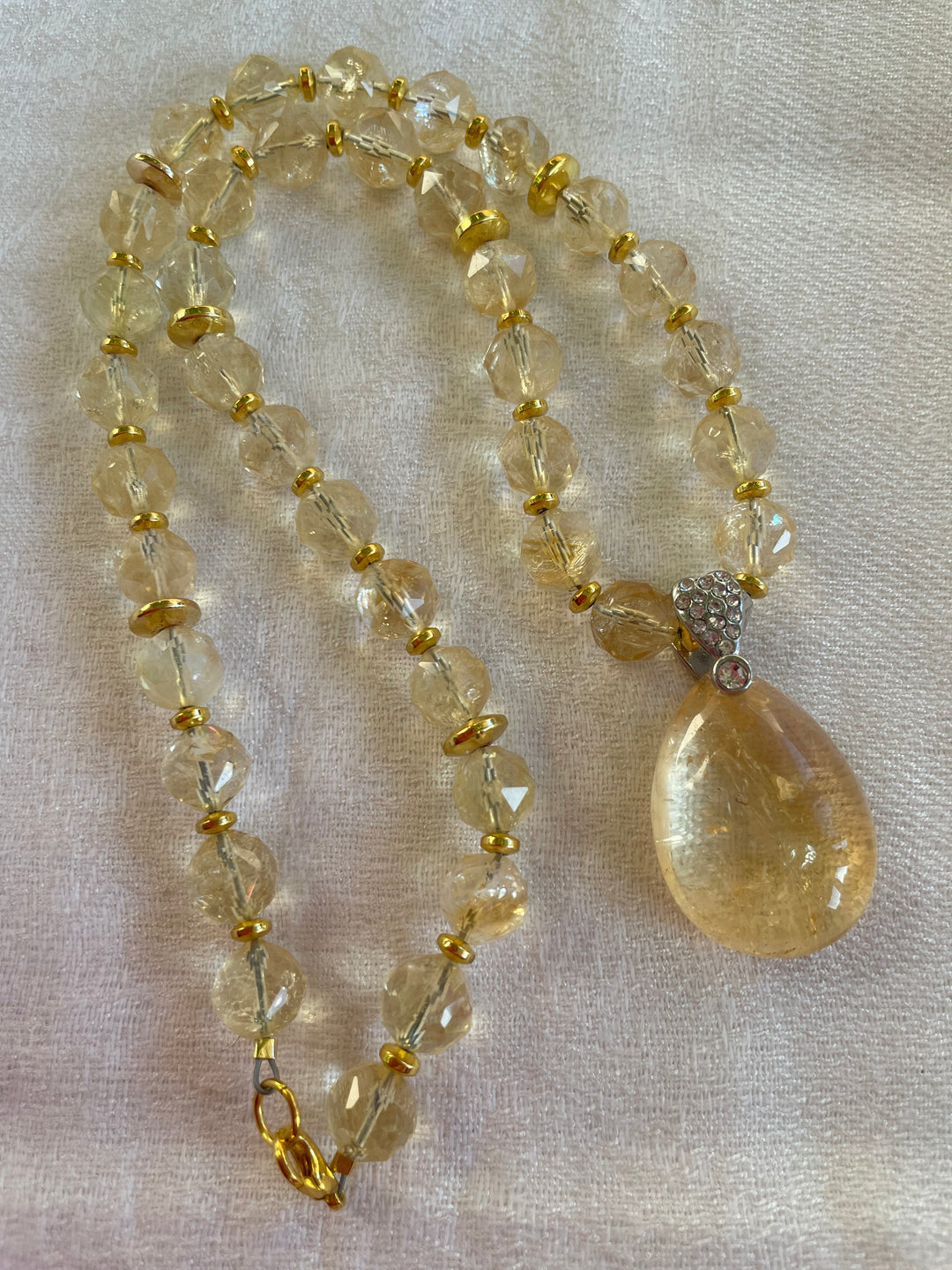 AAA Faceted Citrine Necklace
