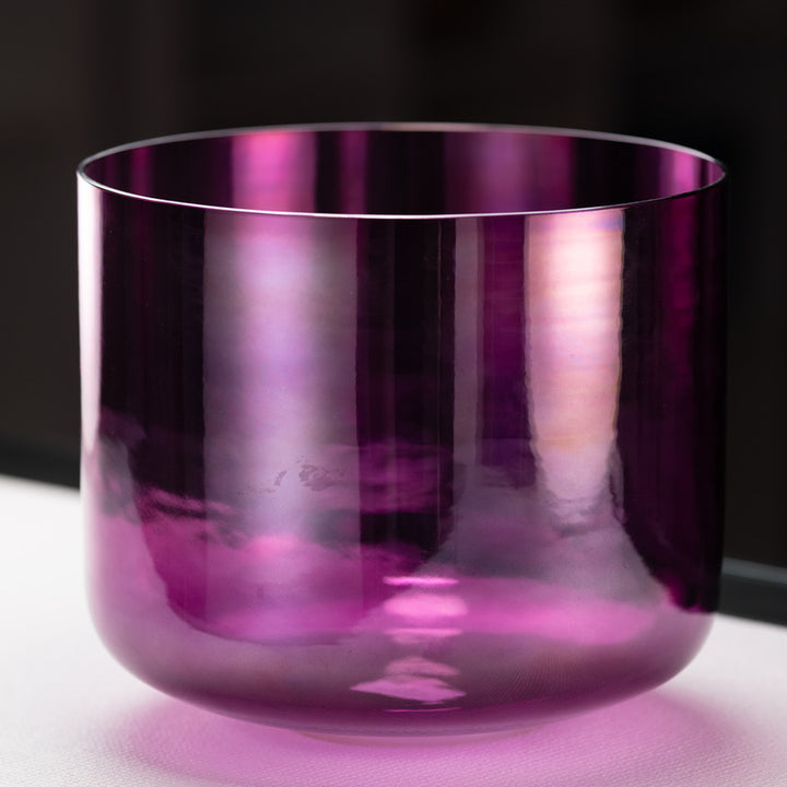 12" C#+11 Healing Violet Flame Crystal Singing Bowl