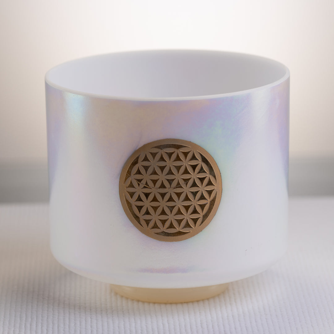 9" C-40 Mother of Platinum & 24k Flower of Life, Crystal Tones™