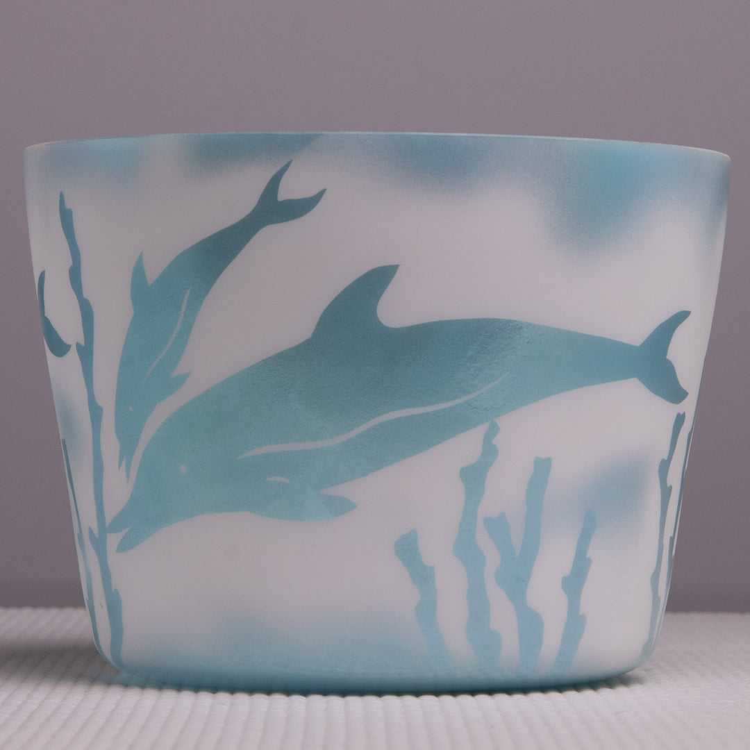 7" A#-50 Dolphin etched Ocean Gold, Crystal Tones™
