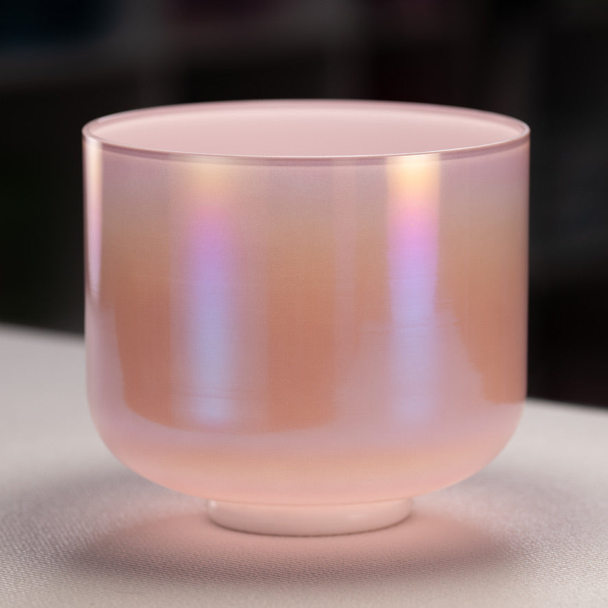 9" C#+6 Goddess Glow Crystal Singing Bowl, Perfect Pitch