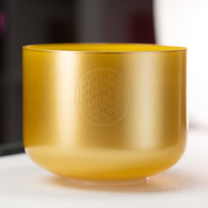10" G#+23 Supernova Singing Bowl with Flower of Life