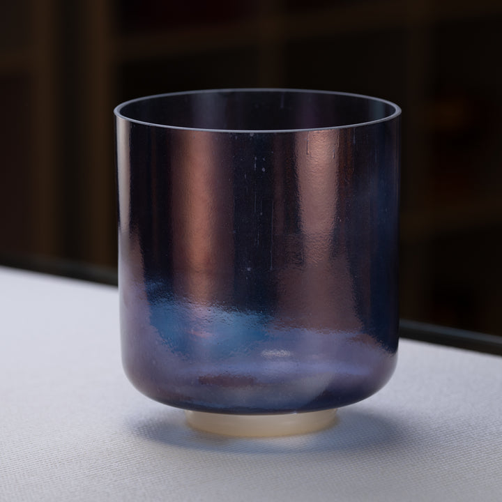 8" D-50 Apophyllite Violet Aura Gold, Crystal Tones™