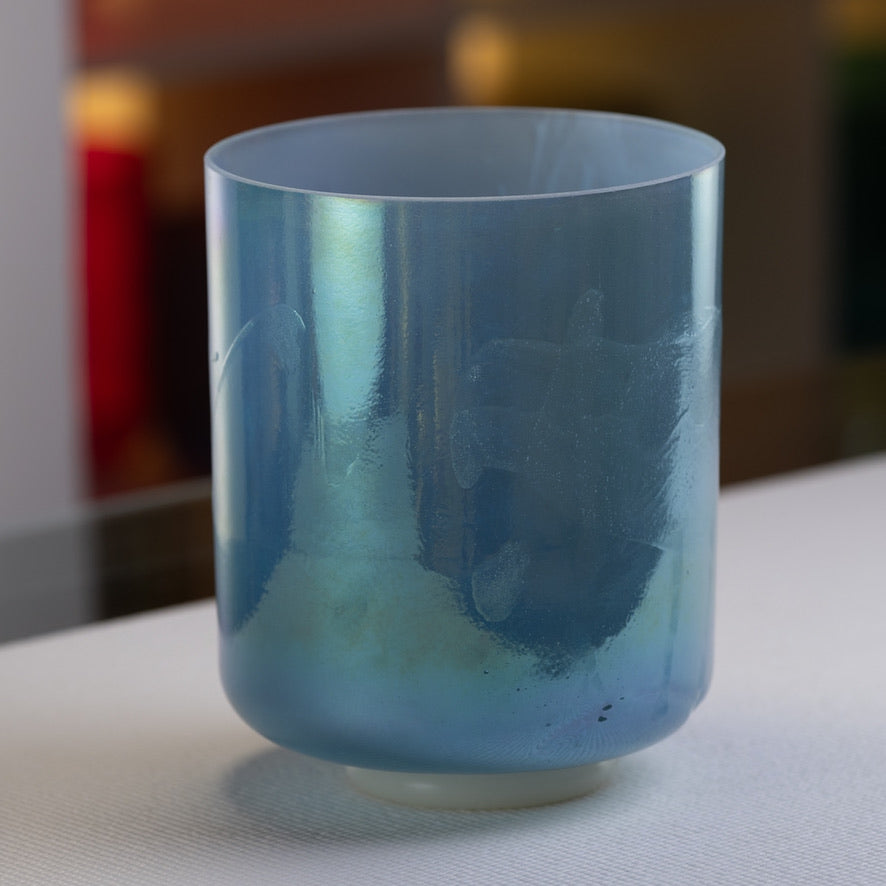 8" A#-15 Azeztulite & Aqua Aura Gold "Morph", Crystal Tones™