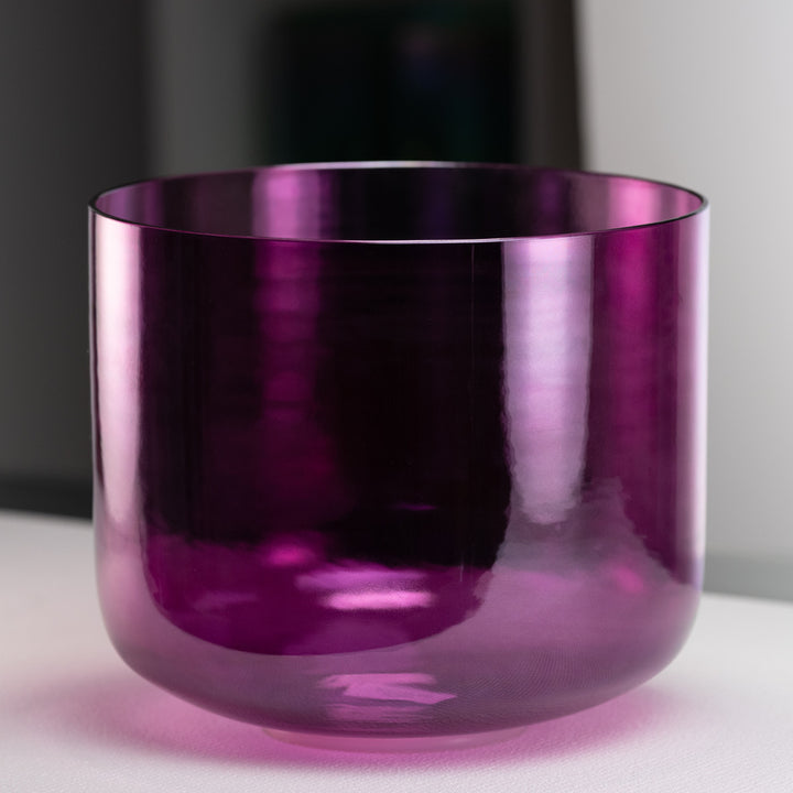 12" D#-3 Healing Violet Flame Crystal Singing Bowl