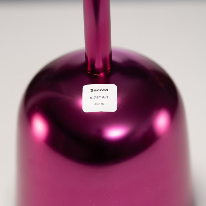 5.75" A-3 Radiant Rose Crystal Singing Bowl, 24k Gold inside