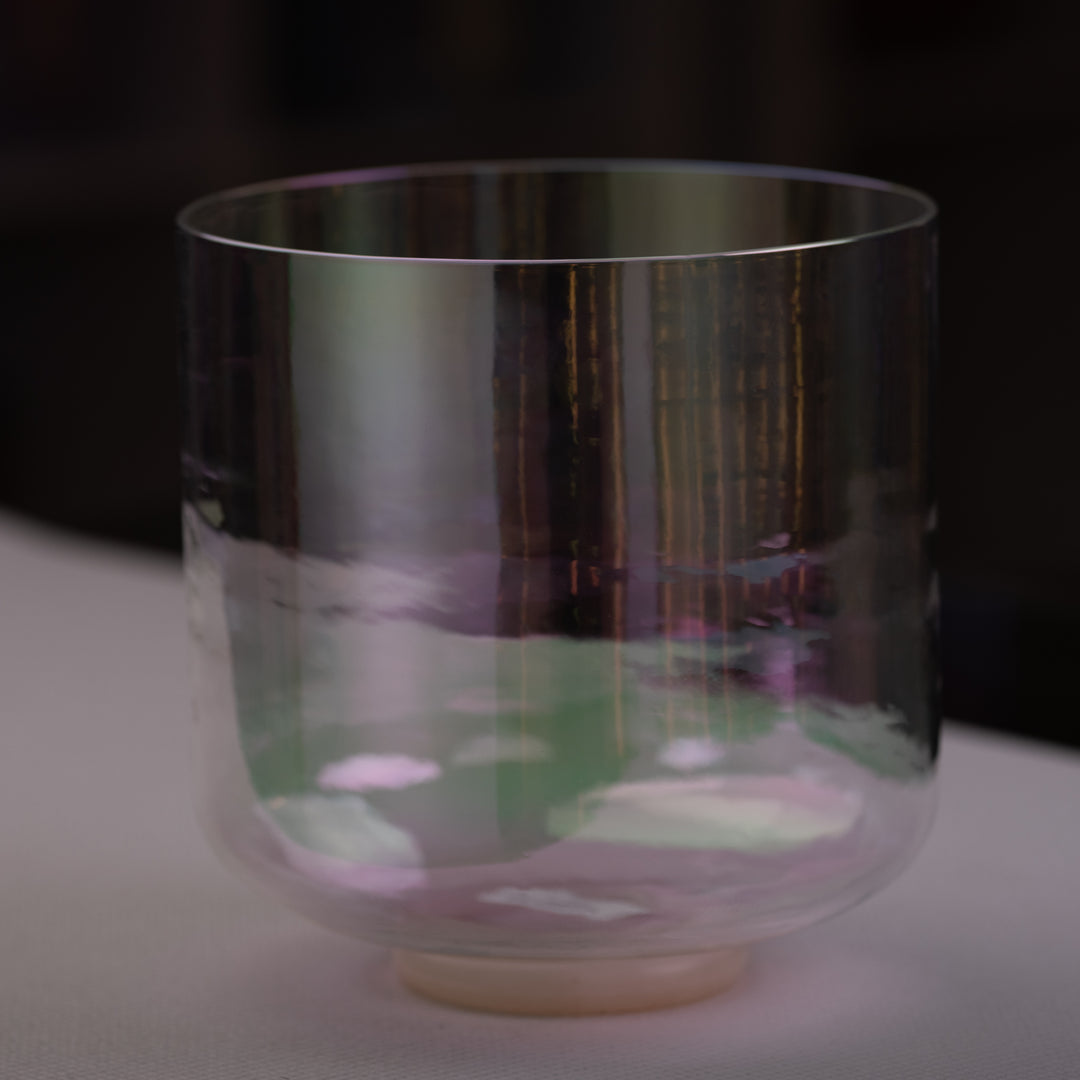 9" F#-21 Prismatic Crystal Singing Bowl