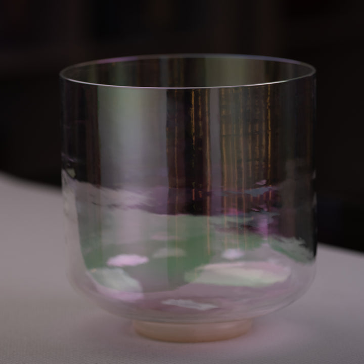 9" F#-21 Prismatic Crystal Singing Bowl