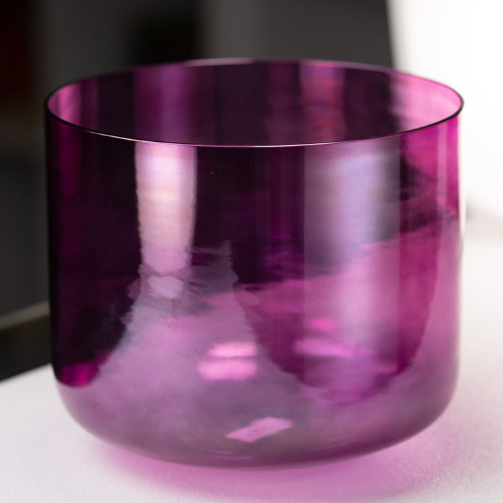12" C#+11 Healing Violet Flame Crystal Singing Bowl
