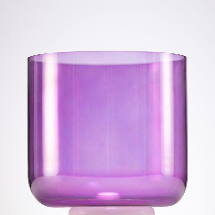 8" C-26 Lavender Lotus Crystal Singing Bowl